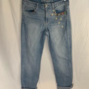 Embroidered jeans